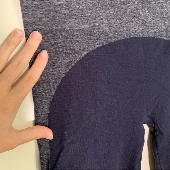 SPANX women’s size extra large navy gray leggings - Picture 2 of 5